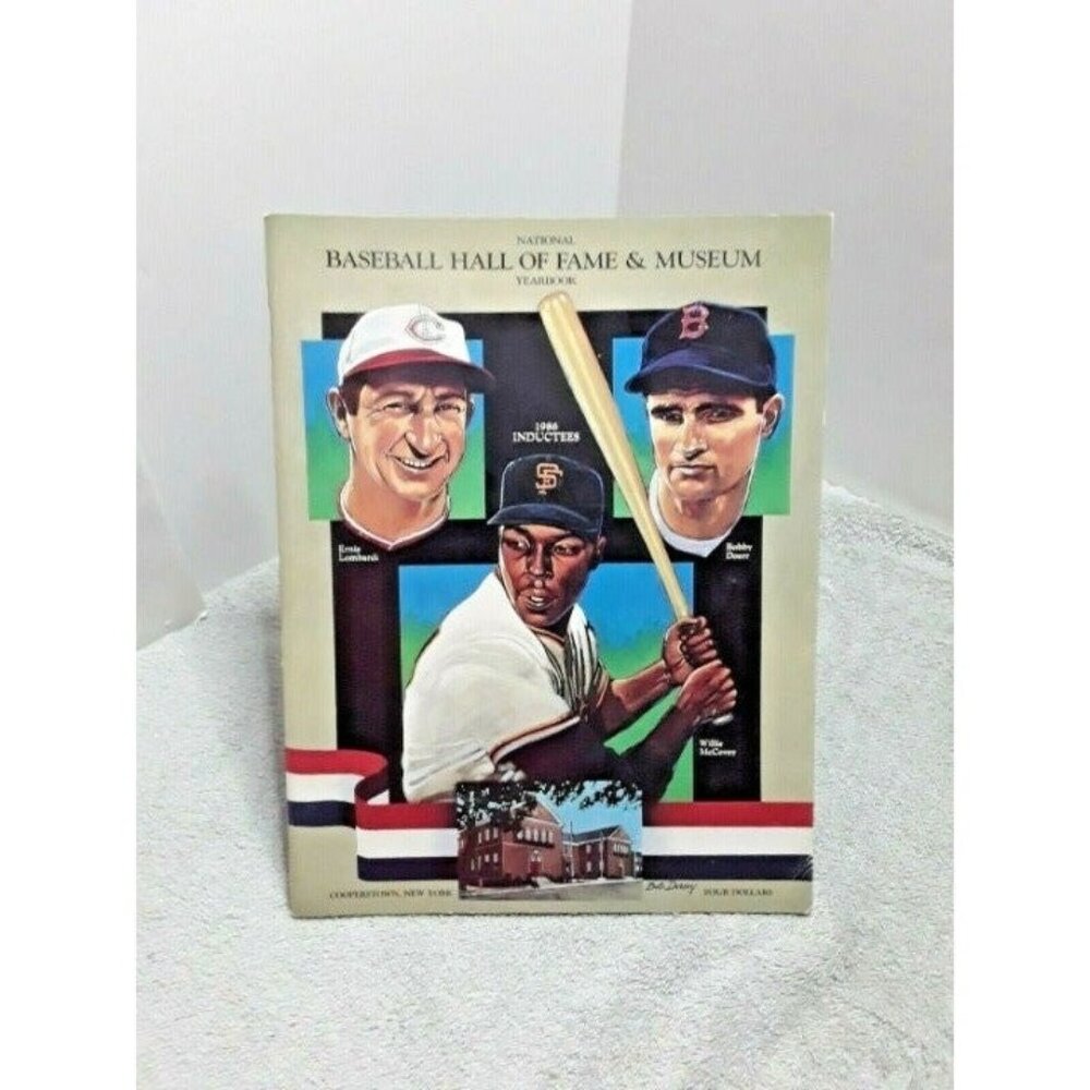 1986 Baseball Hall Of Fame Yearbook McCovey Lombardi Doerr
